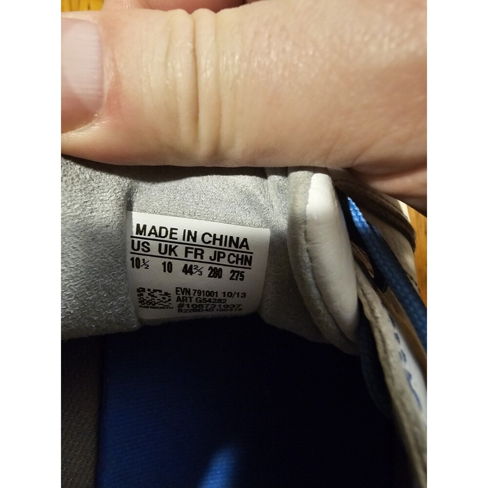 Ashworth Cardiff ADC Spikeless Golf Shoes White Blue Men's Size 10.5 Leather - Picture 12 of 13